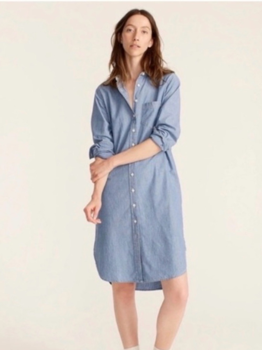 J. Crew Chambray Shirt Dress